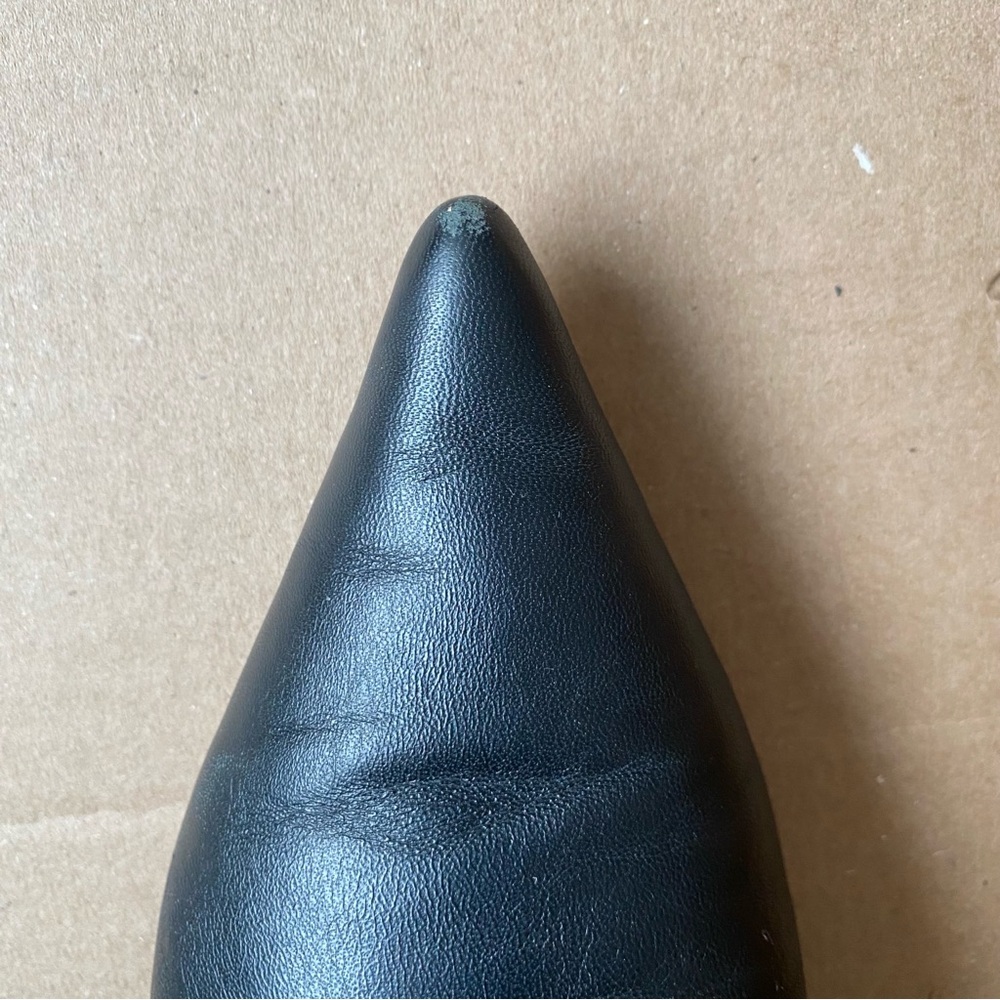 TopShop Black Slip-On Flat Mules | Faux Leather | Women’s EU 38 / US 7.5 - Picture 7 of 11